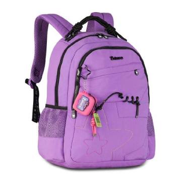 Imagem de Mochila luluca de costas 17,5 ref lu27030, ROXO, 17