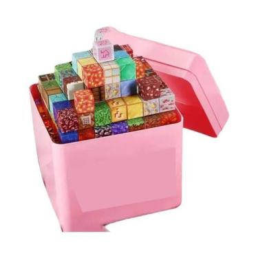 Imagem de Conjunto De Blocos Magnéticos Para Crianças Com Balde De Armazenamento