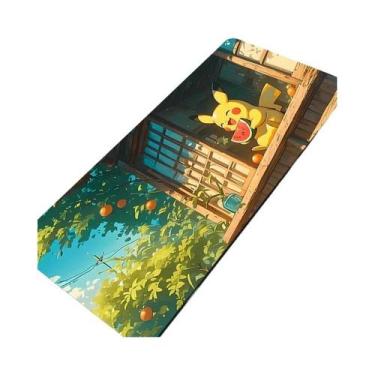 Imagem de Grande Mouse Pad De Borracha Pikachu Para PC, Tapete De Mesa Para Jogo