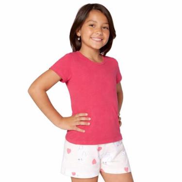 Imagem de Pijama Curto Lupo 22511-001 Urso Polar, Rosa, 10