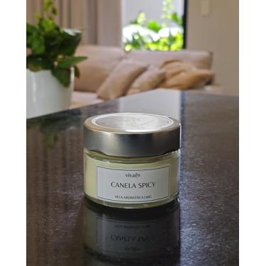 Imagem de Vela Aromática Artesanal Vivaê Canela - Fragrância Intensa e Cera Vegetal - 90g