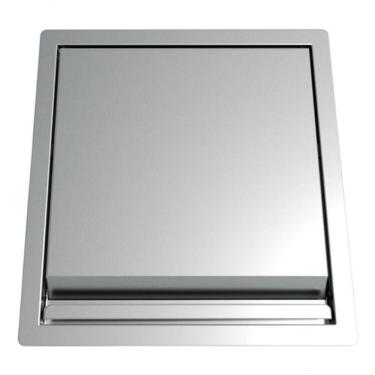 Imagem de Lixeira Retrô Inox 5 L Aço Inoxidável Casa Restaurantes