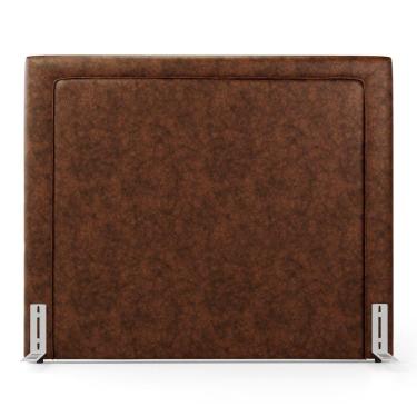 Imagem de Cabeceira Cama Box Queen Size Alba 160cm Com Frame Couríssimo Whisky - Desk Design