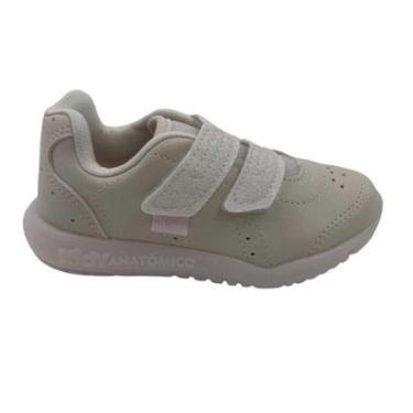 Imagem de Tênis Menina Pisca-Pisca Led Anatômico Kidy Bege 201211 - Marfim 25-Feminino