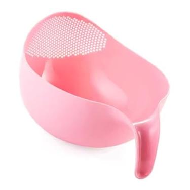 Imagem de Acouto Tigela e Peneira Multifuncional para Lavadora de Arroz Com Alça - Coador de Quinoa de Plástico Resistente Ao Calor Enxágue Sem Esforço de Arroz, Vegetais e Frutas - Cozinhar Utensílios de