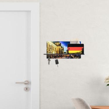 Imagem de Multiuso Porta Chaves Alemanha Parede Pendurador Mdf - JABB
