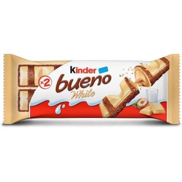 Imagem de Chocolate Kinder Bueno White Leite e Avelãs Contém 39g