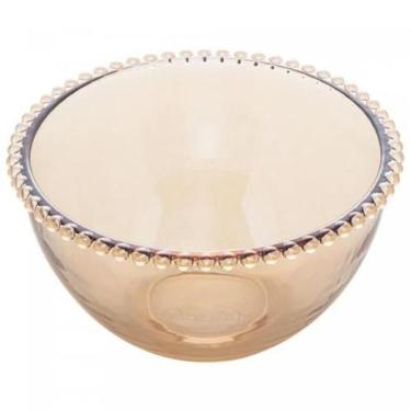 Imagem de Saladeira de Cristal Pearl Âmbar 21x12cm - Wolff