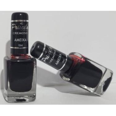 Imagem de Esmaltes priscila ameixa cor em dobro 2 unidades r 8,60 cada fixação e