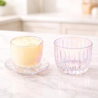 Imagem de Manteigueira Melina Francesa 11cm de Vidro Rainbow - Hauskraft