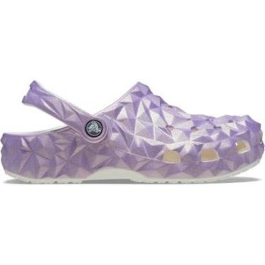 Imagem de Sandália crocs classic iridescent geo clog white-Unissex