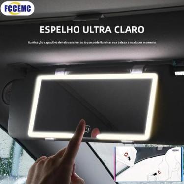 Imagem de Espelho De Maquilhagem LED HD Recarregável Para Mulheres E Meninas, Lu