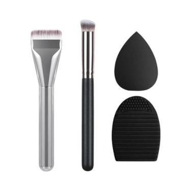 Imagem de Pincel De Base Ultrafino E Plano, Espátula Para Paleta De Maquiagem, E