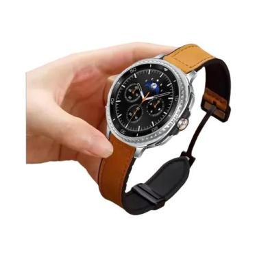 Imagem de Pulseira De Silicone E Couro De 40mm, 44mm, 46mm Para Samsung Galaxy W