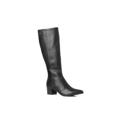 Imagem de Bota Feminino Pegada Couro Zíper Salto Grosso 280561-05-Feminino