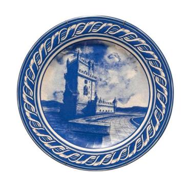 Imagem de Prato Decorativo Portugues Artesanal Luiz Salvador MOD 4 - Casa Raffae