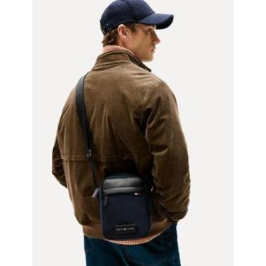 Imagem de Bolsa Tommy Hilfiger Masculina Nylon Mini Shoulder Reporter Azul Marinho-Masculino