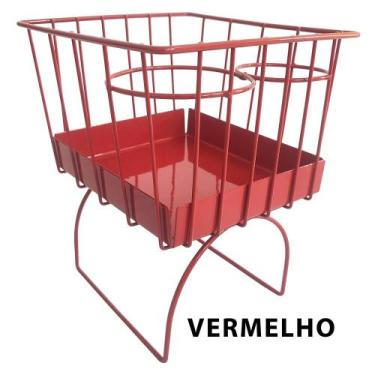 Imagem de Cesto Tunel Do Fusca Porta Copos Porta Treco Vermelho - Nacional, VERM