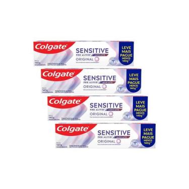Imagem de Kit 4 Cremes Dentais Colgate Sensitive Pro Alívio Imediato 140g