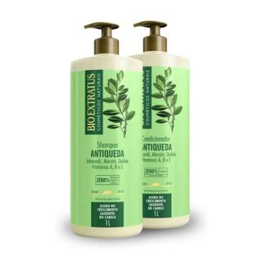 Imagem de Kit Antiqueda Jaborandi Shampoo e Condicionador Bio Extratus