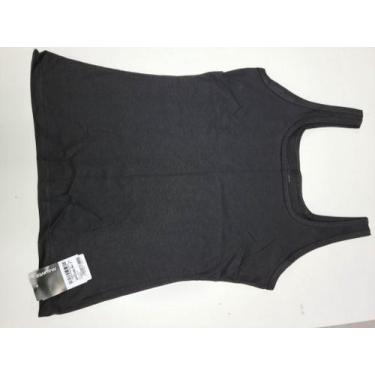 Imagem de Blusa Regata Feminina Básica Adulto, Algodão, Malwee 4494., GG, Preto