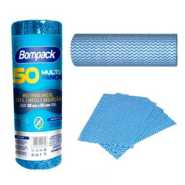 Imagem de Bobina de Pano Multiuso Fácil Limpeza e Absorção 50 panos - BOMPACK