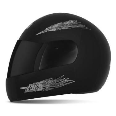 Imagem de Capacete Para Moto Fechado Masculino Feminino Viseira Fumê - Pro Tork,
