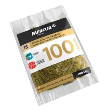 Imagem de Elástico Amarelo N18 - 100 Unidades de Alta Qualidade - Mercur
