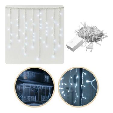 Imagem de Pisca Pisca Cascata 3,9m 300leds Branco Colorido Natal 220v - wincy, 2