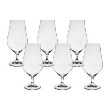 Imagem de Taça de Cristal Bohemia Para Cerveja 540 ml Tulipa 12 Peças - Bohemia 