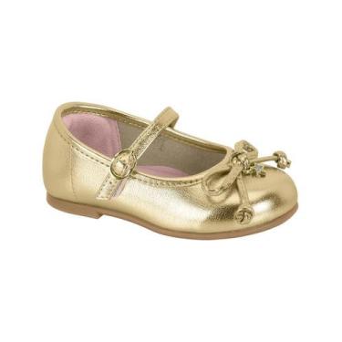 Imagem de Sapatilha Molekinha Infantil Baby, 19, Dourado, Feminino