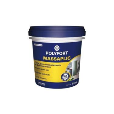 Imagem de Cola Para Azulejo Massaplic 5kg - Pulvitec Pronta Para Uso