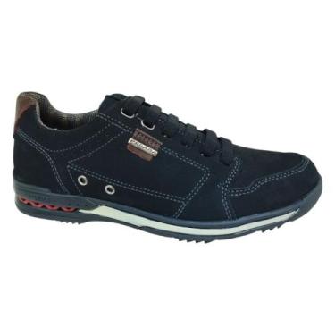 Imagem de Sapatênis Casual Masculino Pegada Nobuck Amortecedor 114864, Azul, Mar