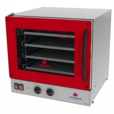 Imagem de Forno Turbo Elétrico Progás Fast Oven 56 Litros 127V Vermelho, 110V