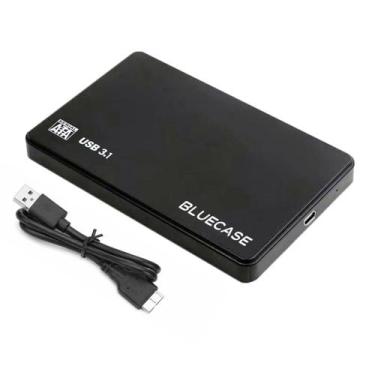 Imagem de Case HD Externo USB 3.1 Preto Para HD/SSD SATA 2,5" Bluecase Gaveta Ad