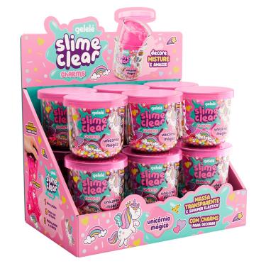 Imagem de Slime Unicornio Clear Charms Doce Brinquedo