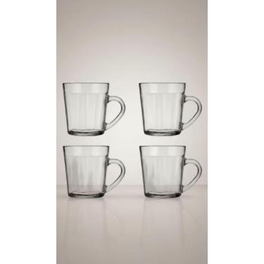 Imagem de Jogo 4 Canecas Copo Vidro 270ml - Congratulations Store