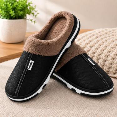 Imagem de CHINELO UNISSEX IDEAL PARA AREAS INTERNAS À PROVA D'AGUA Cor:PretoTama