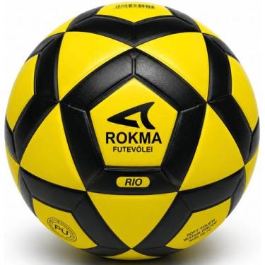 Imagem de Bola Futevolei Rokma Rio Oficial Jogo Competição, Amarelo