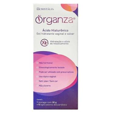Imagem de Gel Hidratante Íntimo Organza Vaginal E Vulvar Com 30g + 10 Aplicadore