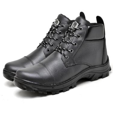 Imagem de Bota Coturno Couro Motoqueiro Motociclista Masculina Akut Cmr Shoes-Masculino