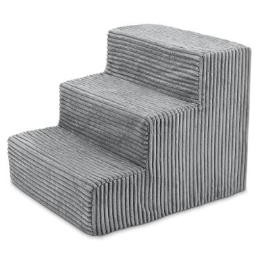 Imagem de Best Pet Supplies Escadas e degraus para cães - degraus de espuma para cães e gatos pequenos, suporte antiderrapante para degraus para animais de estimação equilibrado, rampa para cães, sem montagem,
