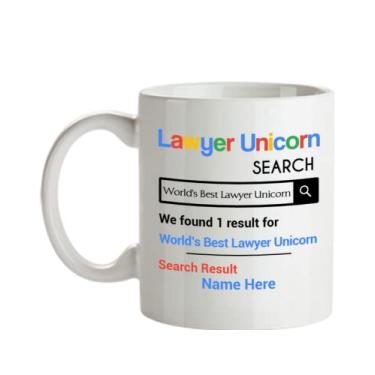 Imagem de Caneca personalizada de unicórnio de advogado - Presentes personalizados de unicórnio para advogado - de unicórnio - Personalizado com o seu nome de unicórnio - Caneca de café de 325 ml