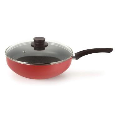 Imagem de Panela Wok Antiaderente com Tampa de Vidro 4,5L Páprika Multiflon