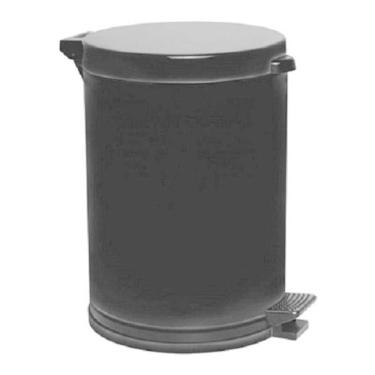 Imagem de Lixeira Pedal e Recipiente Plastico Preto 10,5 Litros - 3576