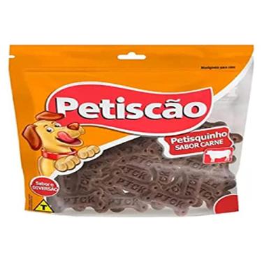Imagem de Petisco Para Cães, Petiscão, Bifinho de Carne, Ossinho, 60 Gramas