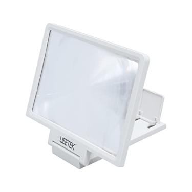 Imagem de Amplificador de tela universal UEETEK com suporte dobrável (branco)