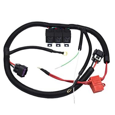 Imagem de Woopeey Kit de fiação de ventilador duplo elétrico para ventilador de refrigeração elétrico de controle ECU 1999-2006 substitui OE # 7L5533A226T