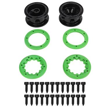Imagem de RC Wheel Rims Hubs, 2 Sets RC Vehicle Tires Hubs Desert Off Road Vehicle Hex Wheel Hubs for ZD Racing 10
