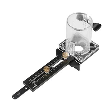 Imagem de Tingpai liga de alumínio marcenaria máquina de corte elétrico gabarito de corte de círculo de madei roteador de fresagem círculo entalhe base de linha reta conjunto de suporte 2 manei s de posição